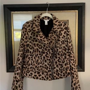 EUC WHBM Sz 8 gorgeous Moto jacket. Great weight, beautiful layered.